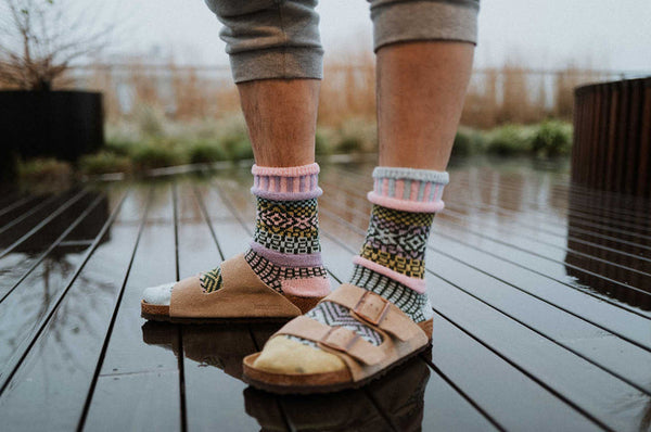 Lilac Crew Socks
