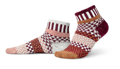 Amaranth Quarter Socks