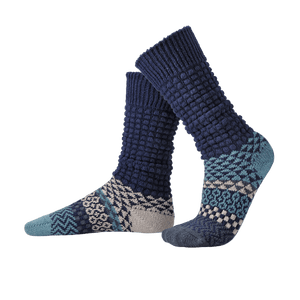 Fusion Slouch Socks - Cerulean