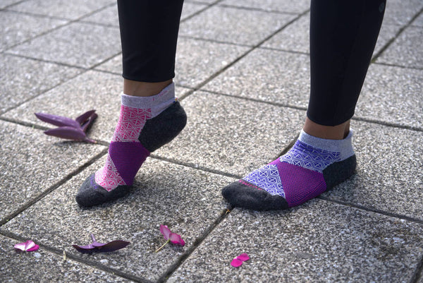 Ankle Performance Wool Socks - Grape